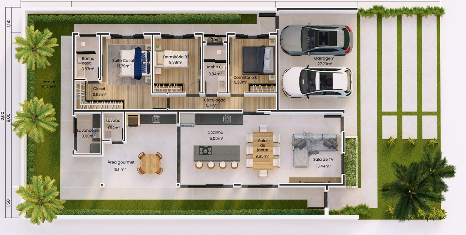 Planta Casa Vista Mar